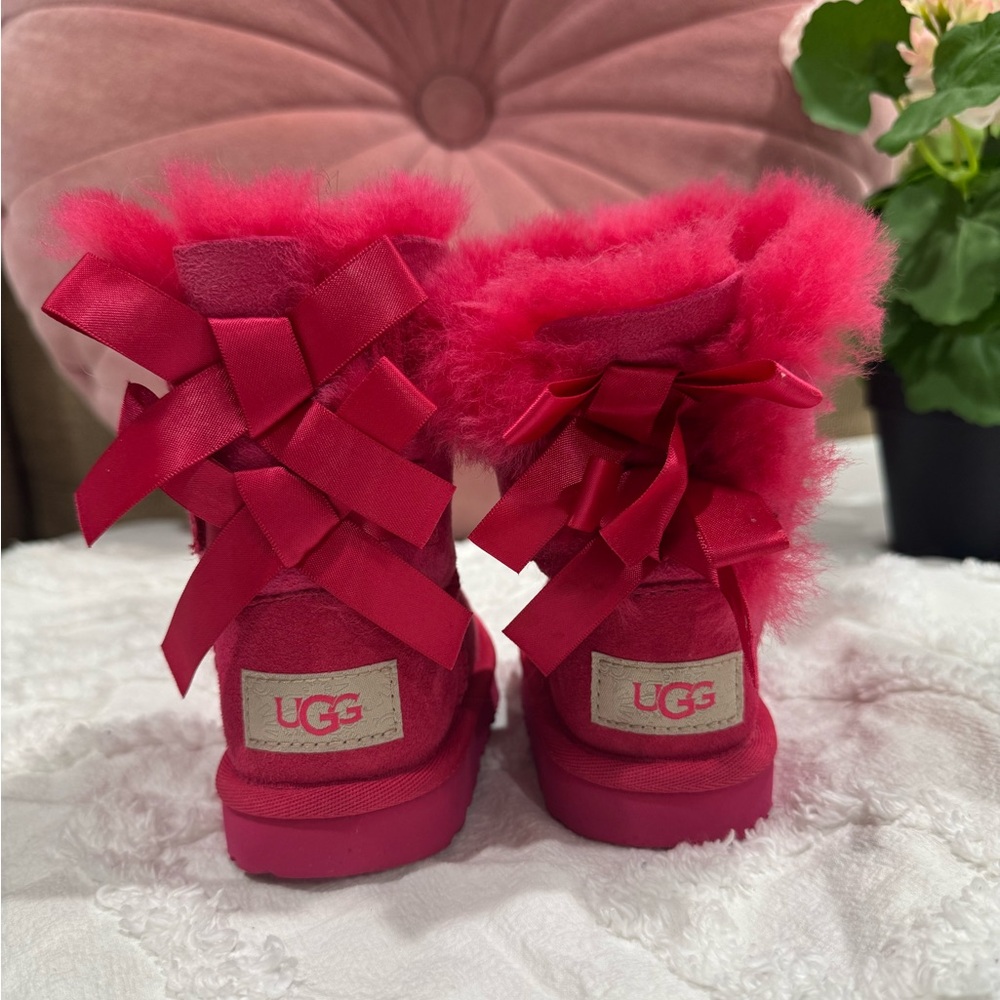 Pink Toddler Bailey Bow II UGGs